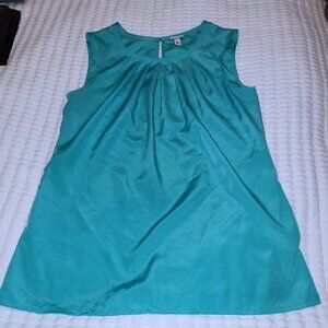 Turquoise/Aqua tank blouse - small